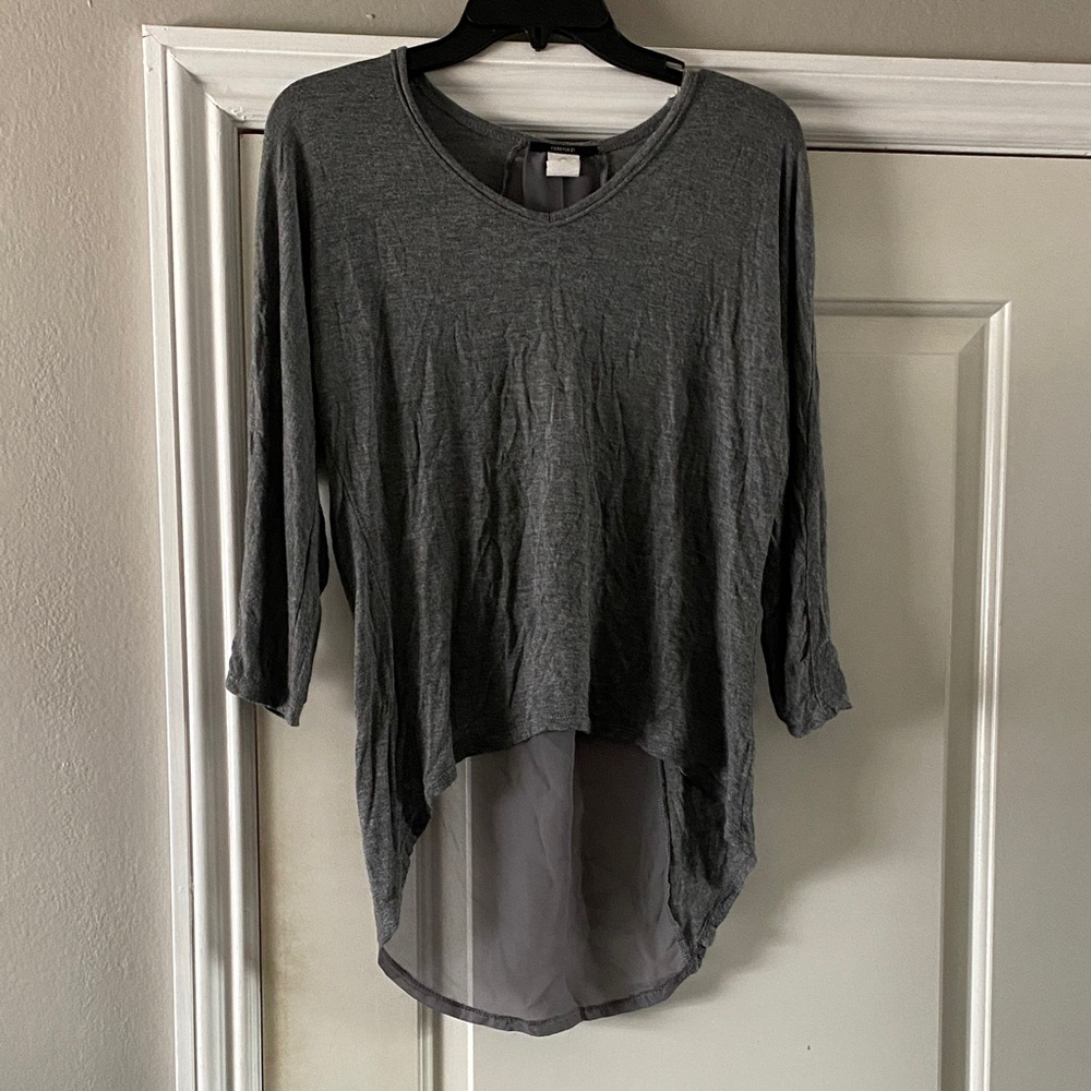 Forever 21 Charcoal Asymmetrical Tunic